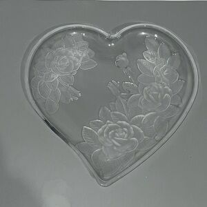 Heart Glass Dish Serving Platter Glassware Decoration